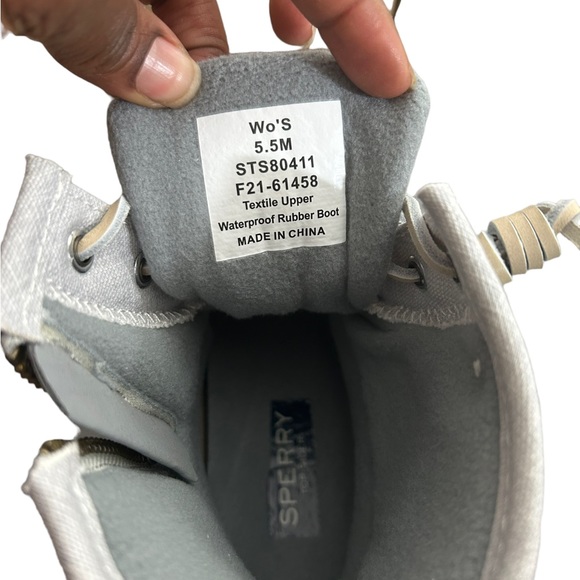 🌟 NEW Sperry Women's Saltwater Duck Booties - Grey/Grey 🌟 - Picture 6 of 6